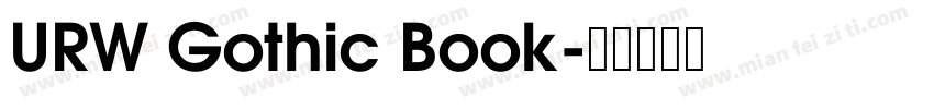 URW Gothic Book字体转换